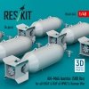 RESKIT RS48-0545 AN-M64 bombs (6 pcs) (500 lbs) for all USAF & RAF of WW2 & Korean War (3D Printed) 1/48